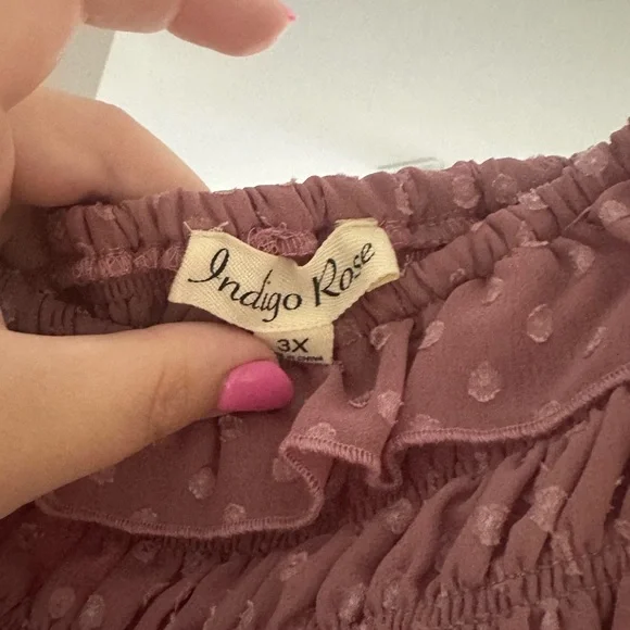 Charming Pink Polka Dot Dress - Picture 3 of 4